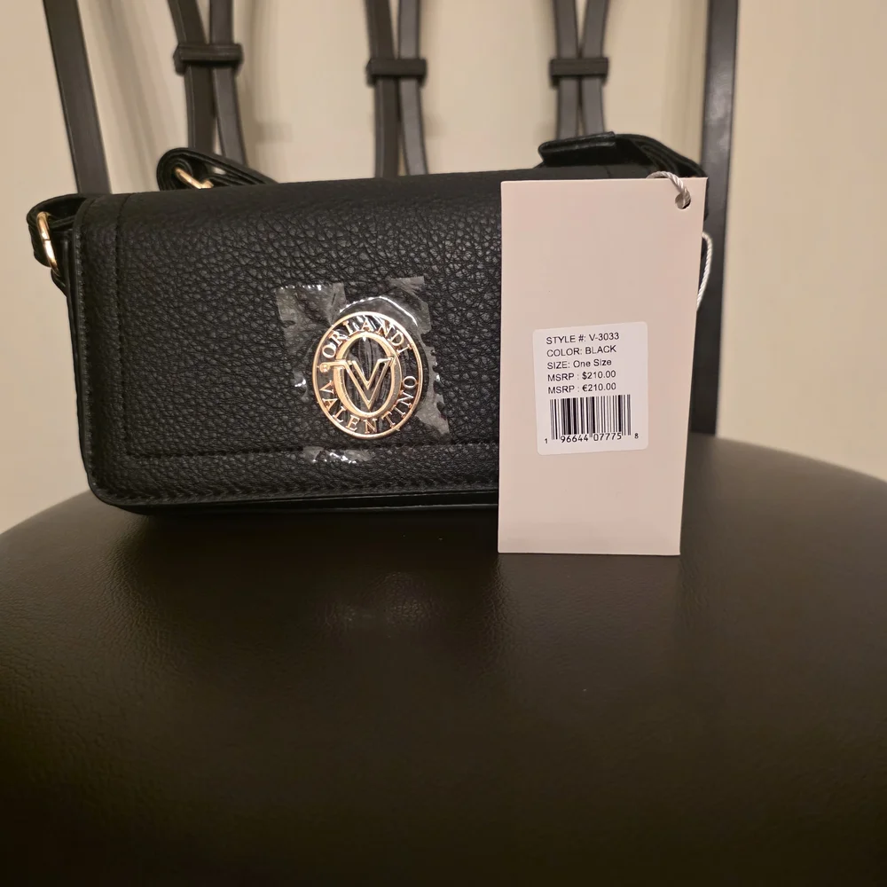 NWT Valentino Orlandi Black Crossbody Bag - Picture 3 of 9
